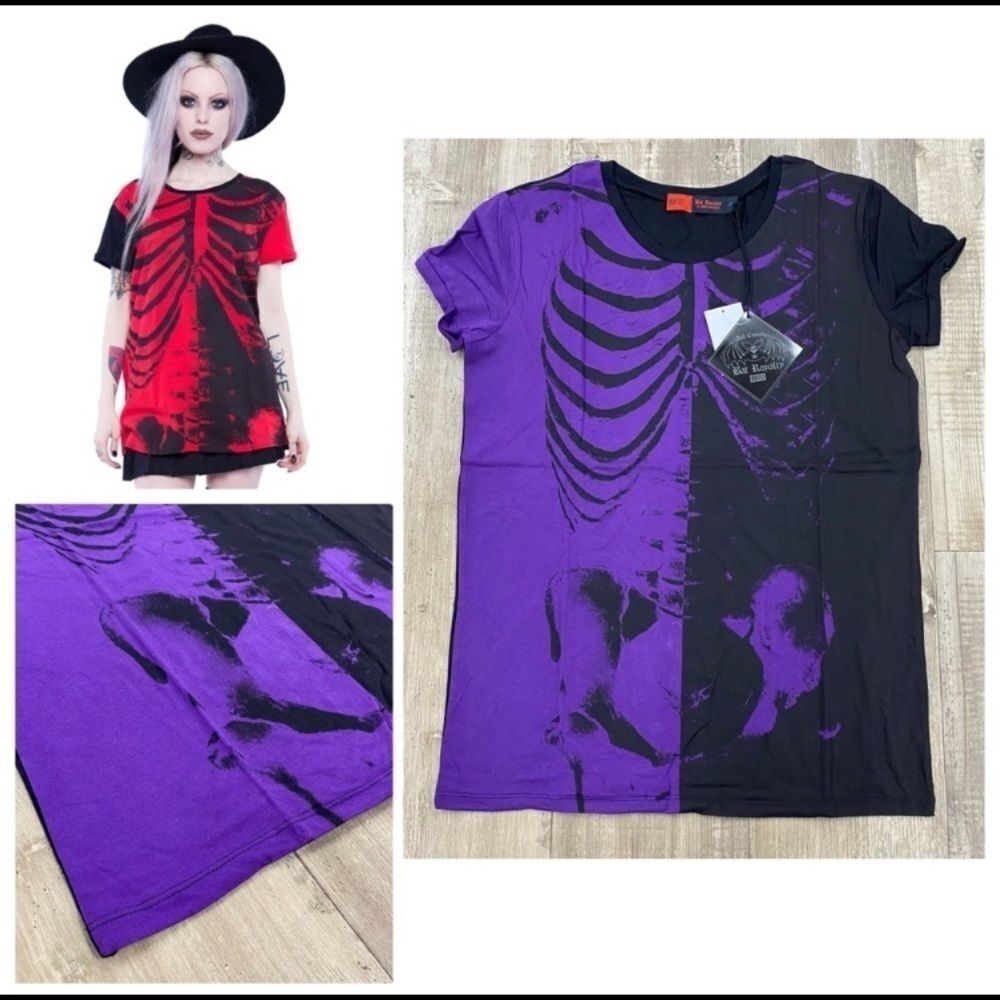 Iron Fist Bad to the Bone oversized Purple Tshirt